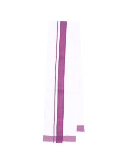 Couple Combo Dark Magenta Shirt and Dhoti Set with Saree