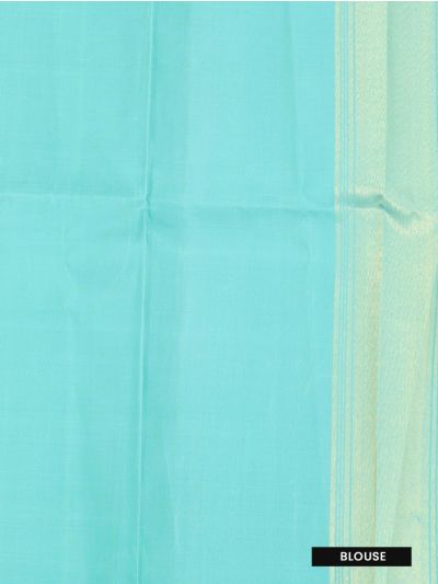 Vivaha Goddess Kanchipuram Pure Silk Zari Check with Temple and Contrast Zari Border Saree