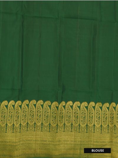 Vivaha Goddess Kanchipuram Pure Silk Micro Butta with Paisley Brocade Border Saree