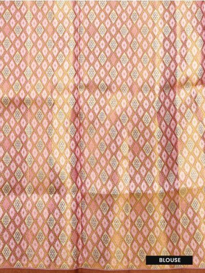 Vivaha Goddess Kanchipuram Pure Silk Floral Butta with Parrot Floral Pallu Saree