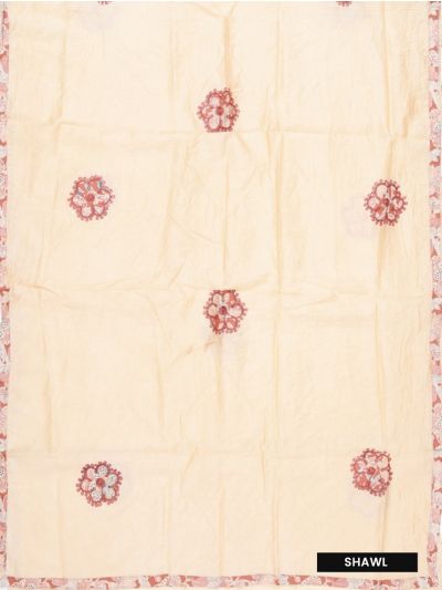 Graceful Art Banaras Embroidered Floral Bootis Dress Material