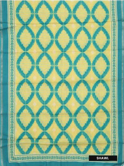Graceful Cotton Mix Circular Geometric Embroidered Dress Material
