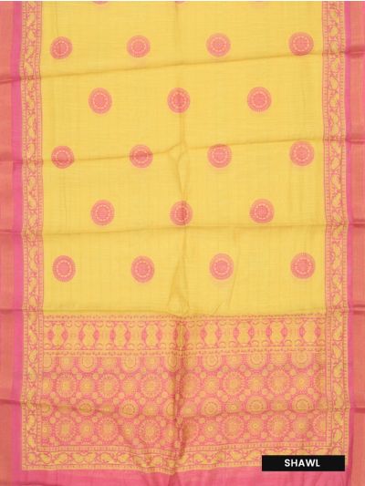 Graceful Cotton Mix Star Mandala Patch Decorated Dress Material