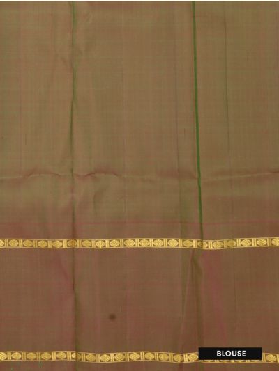 Vivaha Bridal Kanchipuram Pure Silk Zari Butta with Ornamental Stripe Pallu Saree