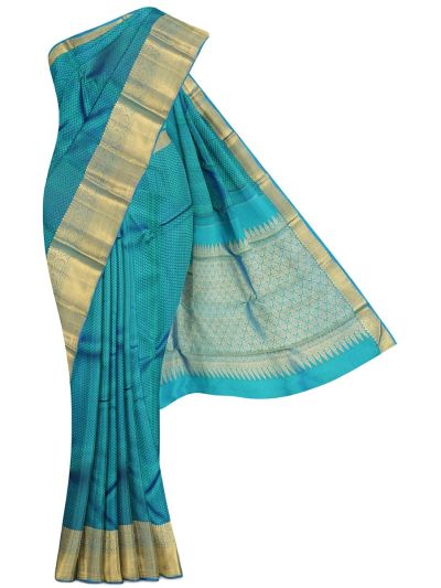 Vivaha Arani Pure Silk Small Butta with Floral Pallu Saree