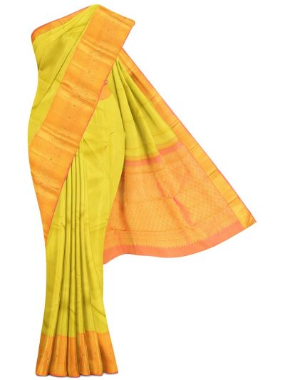 Vivaha Arani Pure Silk Small Butta with Floral Pallu Saree