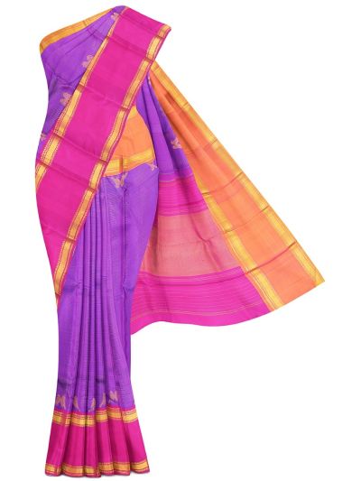 Vivaha Arani Pure Silk Zari Lines with Bird Motif Saree