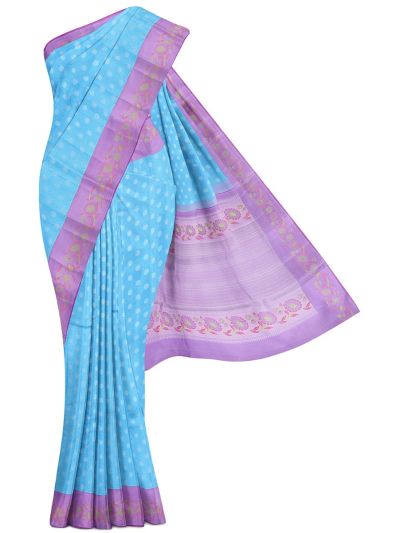 Vivaha Pure Silk Floral Butta Lattice with Floral Pallu Saree
