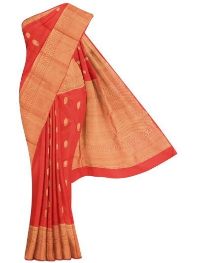 Vivaha Arani Pure Silk Floral Butta with Diamond Brocade Pallu Saree