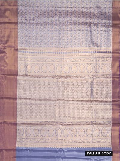 GraceCharm Art Silk Floral Jaal with Diamond Lattice Pallu Saree
