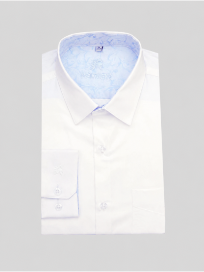 Warior Men’s Solid Full Sleeve Formal Shirt