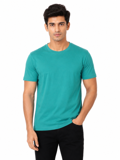 Warior Men's Armor Typography Back Printed Crew Neck T-Shirt