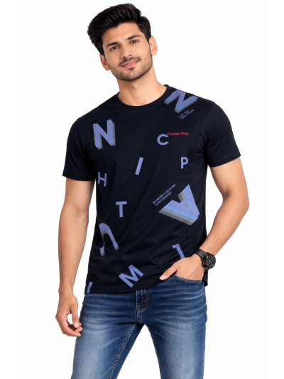 Men’s Classic Pure Cotton Lycra Half Sleeve Casual T-Shirt