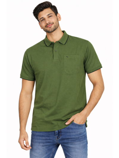 Classic Polo Men’s Premium Cotton Collar Half Sleeve Casual T-Shirt