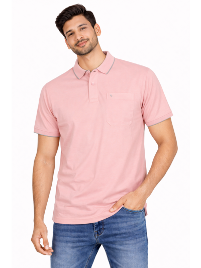 Classic Polo Men’s Premium Cotton Collar Half Sleeve Casual T-Shirt