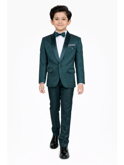 Royal Elegance Boys Premium Rayon Coat Suit with Bow Tie – Stylish Formal Outfit