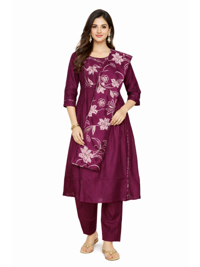 Graceful Muse Readymade Embroidered Salwar Kameez