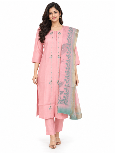 Graceful Muse Readymade Floral Vine Embroidered Salwar Kameez