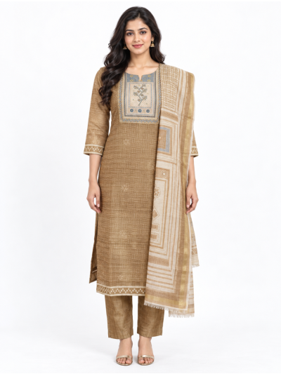 Graceful Muse Readymade Geometric Floral Salwar Kameez