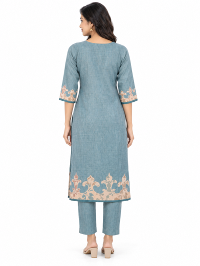 Graceful Muse Readymade Floral Embroidered Salwar Kameez