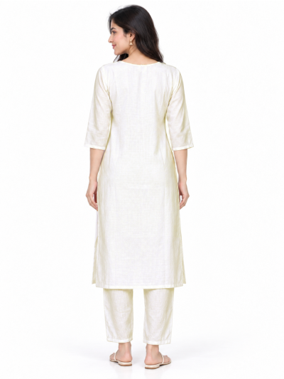 Graceful Muse Readymade Bird and Floral Embroidered Salwar Kameez