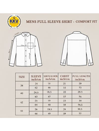 KKV Men’s Full Sleeve Tissue Cotton Readymade Shirt and Dhoti Set