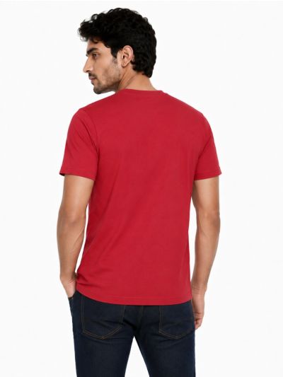 Warior Men's Coasta Tropical Clubs Leaf Graphic Crew Neck T-Shirt