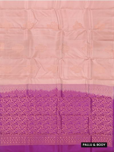 Gracecharm Gift Art Silk Floral Bunch Butta with Contrast Floral Jaal Pallu Saree