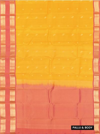 Gracecharm Gift Art Silk Bird Butta with Mini Buti Contrast Border Saree