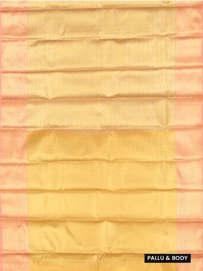 Gracecharm Tissue Soft Silk Dense Floral Jaal with Contrast Border Saree