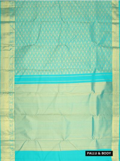 Vivaha Pure Silk Wedding Kanchipuram Floral Jaal Paisley Zari Border Saree