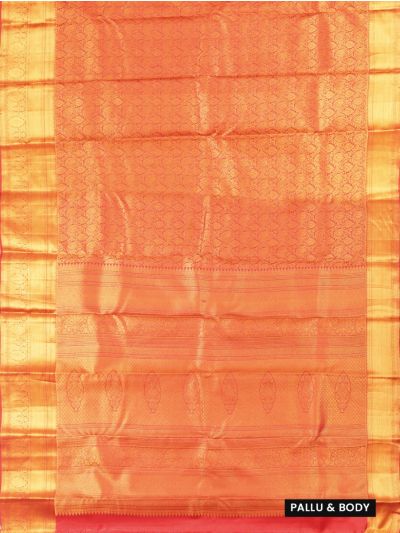 Gracecharm Silk Floral Leaf Jaal with Floral Bud Butta Zari Pallu Saree  