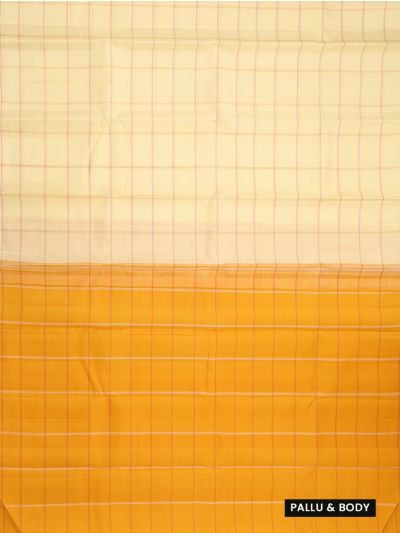 Vivaha Arani Pure Silk Fine Check with Contrast Check Pallu Saree