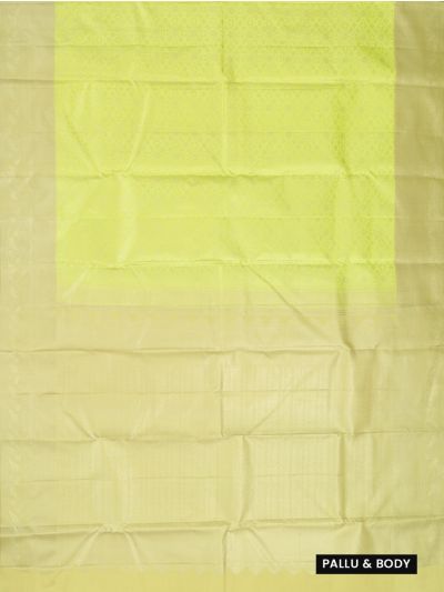 Vivaha Pure Silk Floral Jaal with Geometric Brocade Pallu Saree