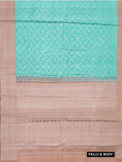 Vivaha Kanchipuram Pure Silk Floral Vine Jaal with Ornamental Pallu Saree