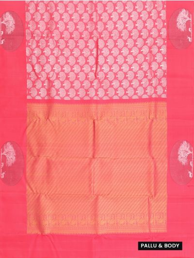Vivaha Kanchipuram Pure Silk Jacquard Tree of Life with Scenic Medallion Saree