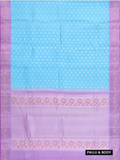 Vivaha Pure Silk Floral Butta Lattice with Floral Pallu Saree