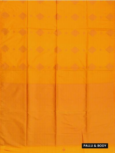 Kanmanie Softy Silk Diamond Butta with Geometric Pallu Saree