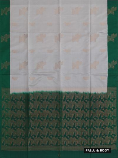 Kanmanie Softy Silk Geometric Triangle Butta Saree