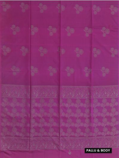 Kanmanie Softy Silk Butta with Geometric Pallu Saree