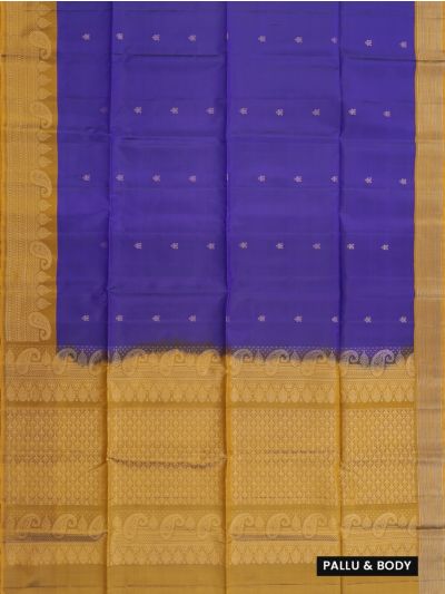 Gracecharm Soft Silk Small Butta with Diamond Lattice Pallu Saree