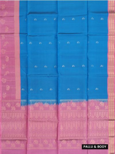 Gracecharm Soft Silk Small Butta with Elephant Pallu Saree