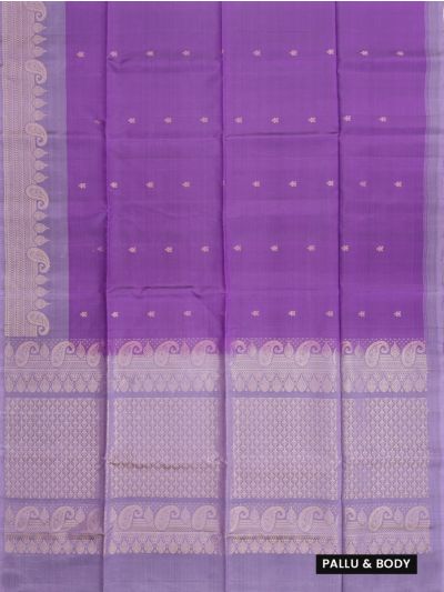 Gracecharm Soft Silk Small Butta with Diamond Lattice Pallu Saree