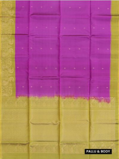 Gracecharm Soft Silk Butta Design with Contrast Border Saree