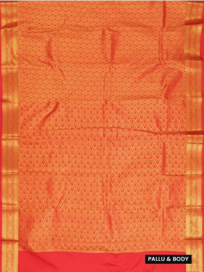Gracecharm Gift Art Silk Jacquard weave Floral Jaal with inside diamond Pallu Saree