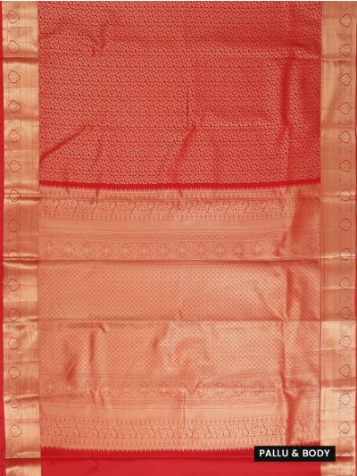 Gracecharm Gift Art Silk leaf Motifs Patterns Intricately Woven Gold Zari Saree
