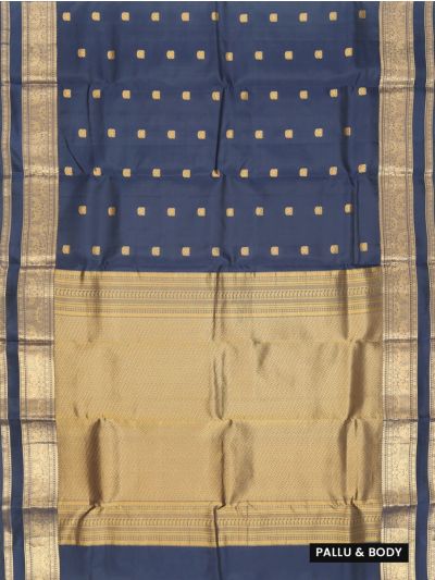 Gracecharm Pure Soft Silk Mythological Elephant Butta Gold Jari Saree