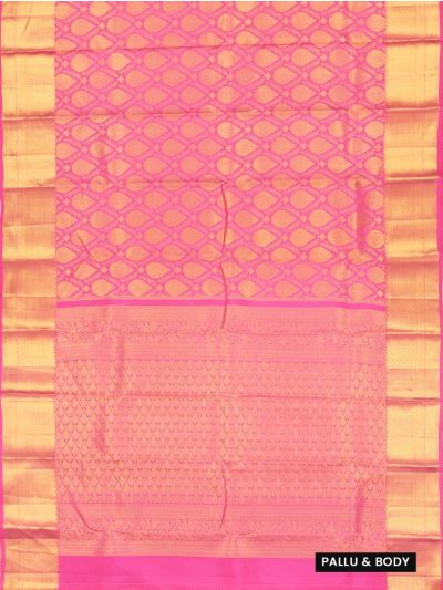 Gracecharm Elegant Butta Design with Zari Border Silk Saree