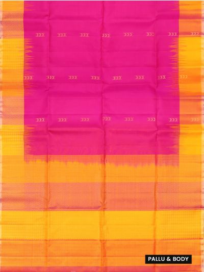 Gracecharm Elegant Pure Soft Silk Butta Design Contrast Border Saree