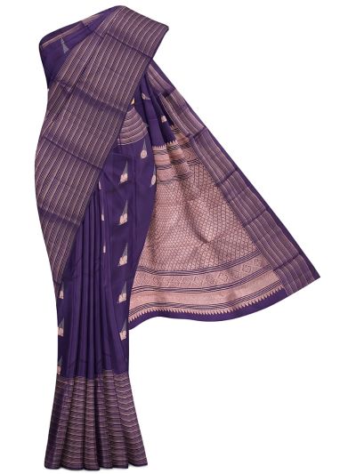 Gracecharm Elegant Pure Soft Silk Butta Design with Border Saree